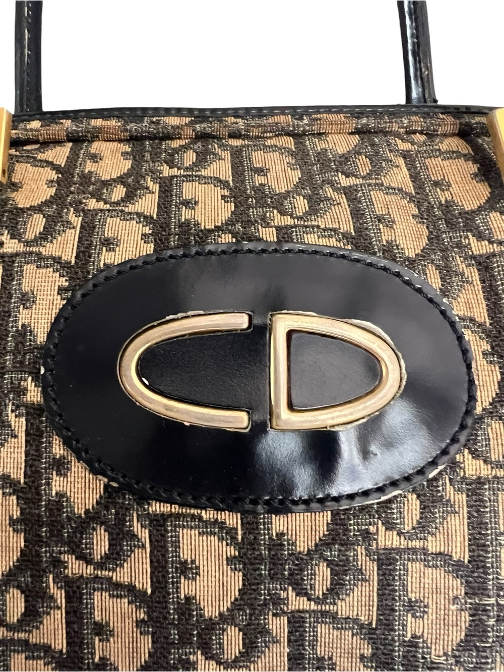 Vintage Christian Dior Trotter Monogram Bowling Bag - Picture 4 of 9